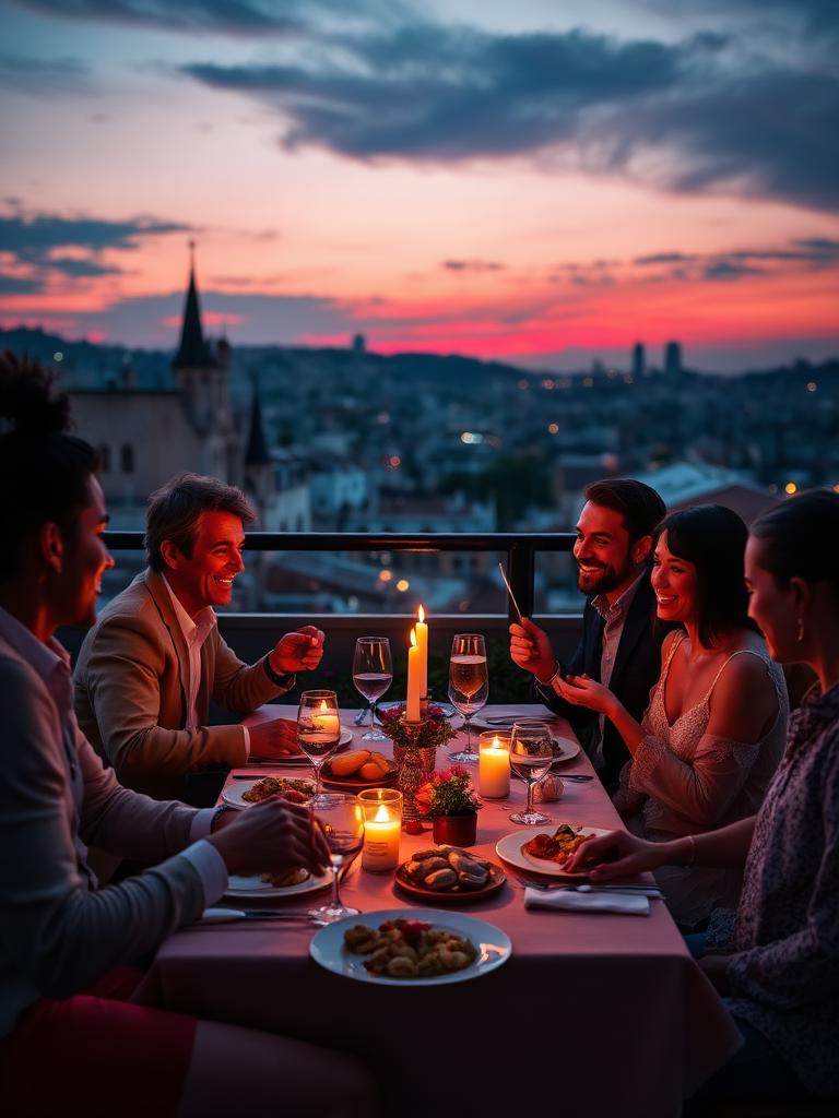 Dîner rooftop